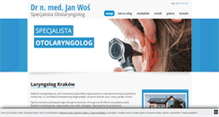 Desktop Screenshot of laryngologiakrakow.pl